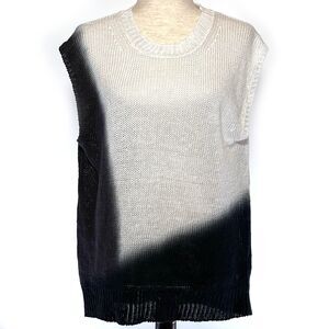 J. Crew Linen Asymmetric Sleeveless Sweater Medium